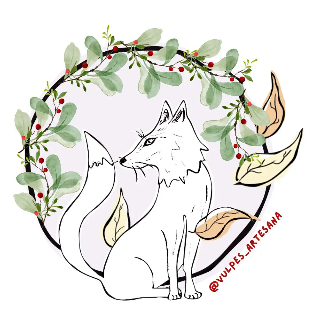 Logo de Vulpes Artesana para ediciones especiales de Navidad