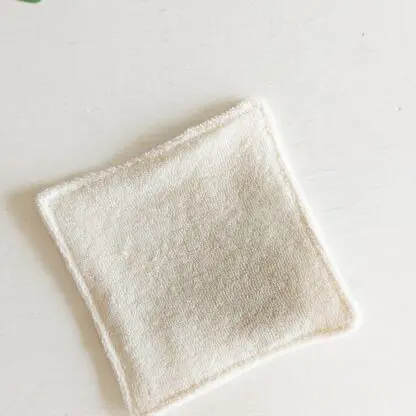 disco desmaquillante punto de toalla algodón orgánico